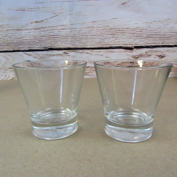 Crown Royal Low Ball Glasses Rocks Glasses made in Italy set of 2 - Picture 3 of 4